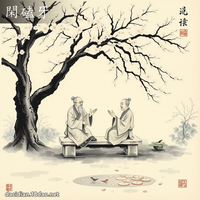 閑磕牙 配图
