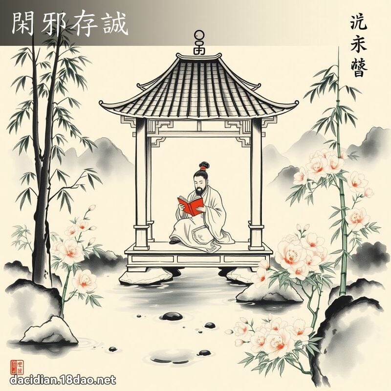 閑邪存誠 配图