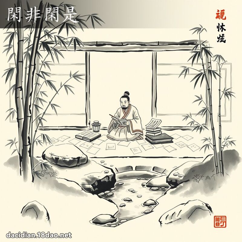 閑非閑是 配图