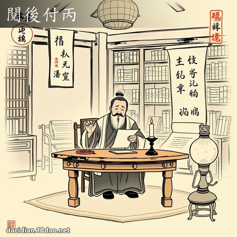 閱後付丙 配图