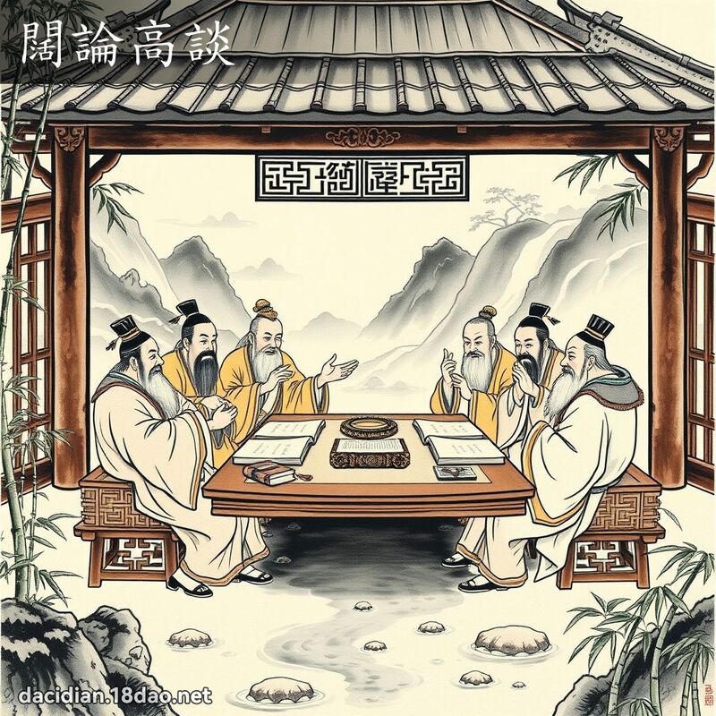 闊論高談 配图