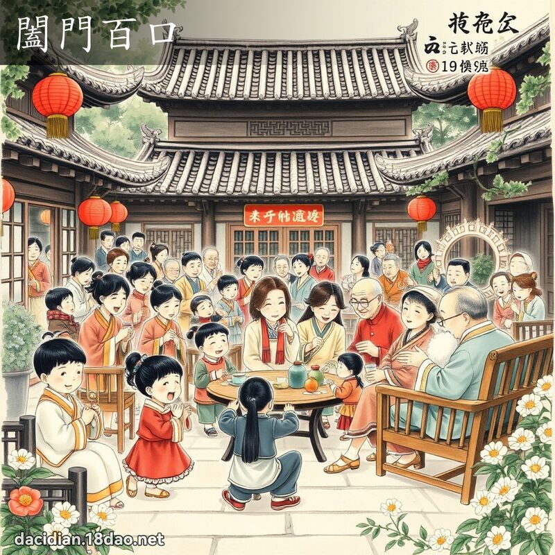 闔門百口 配图
