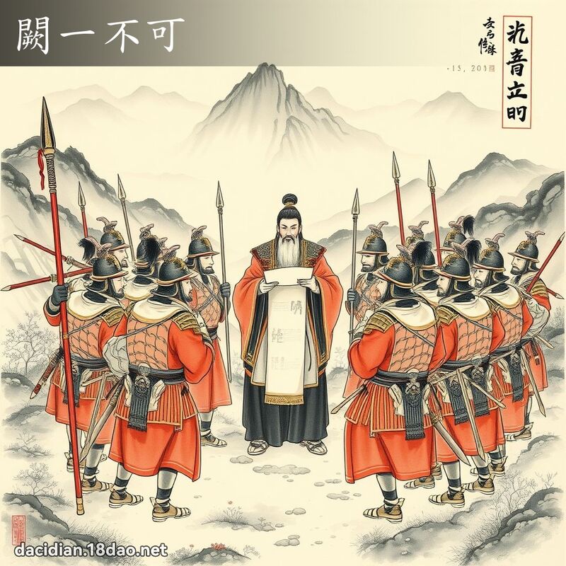 闕一不可 配图