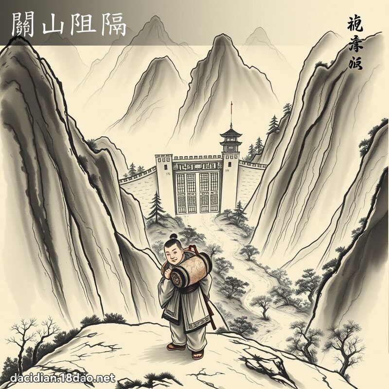 關山阻隔 配图