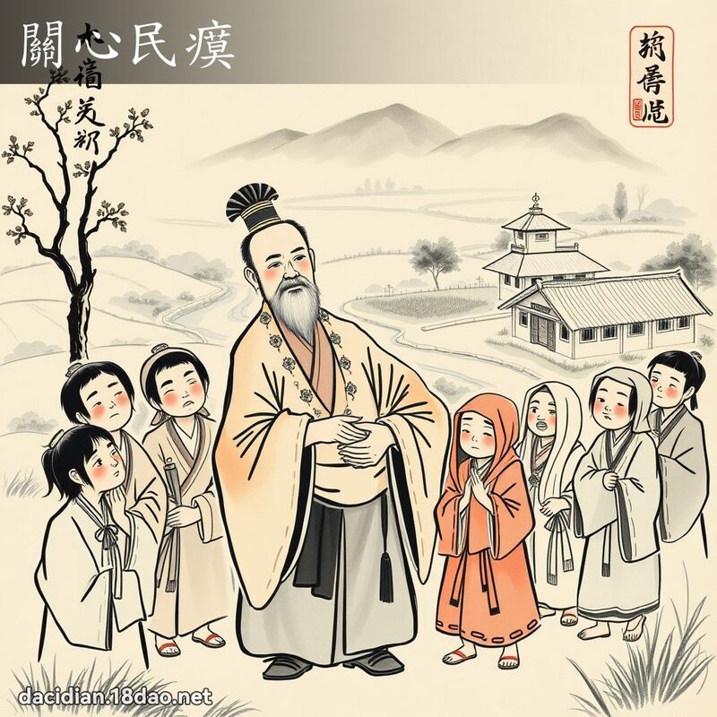 關心民瘼 配图