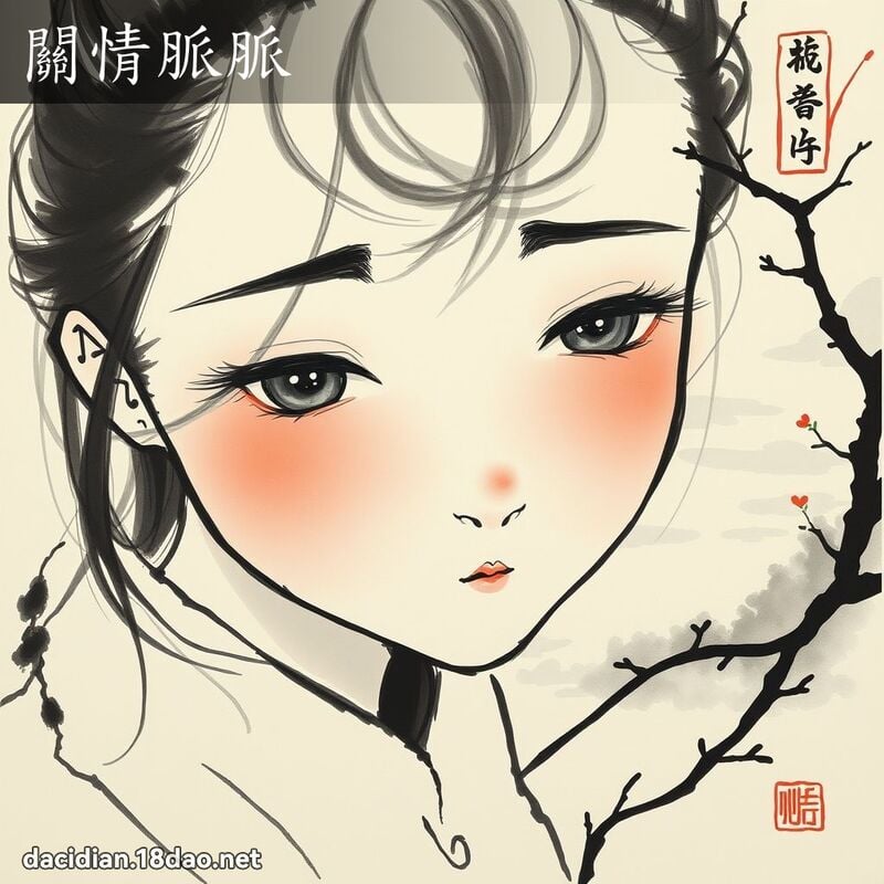 關情脈脈 配图