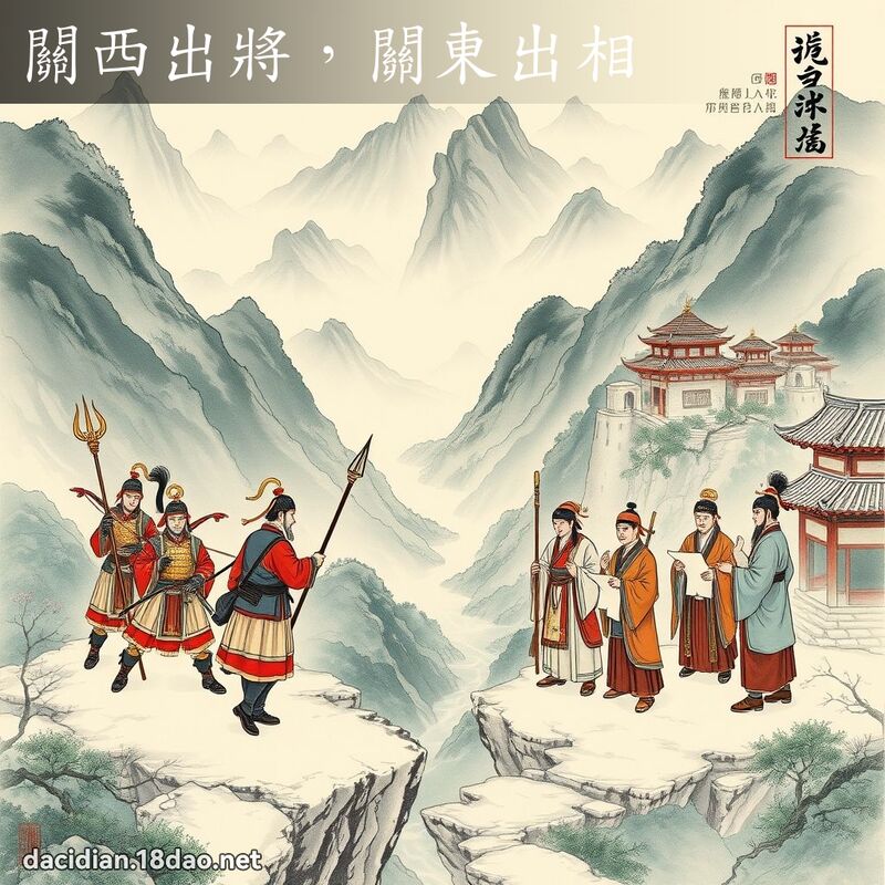 關西出將,關東出相 配图
