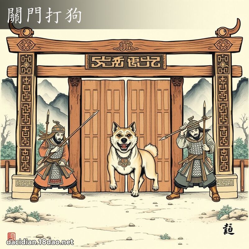 關門打狗 配图
