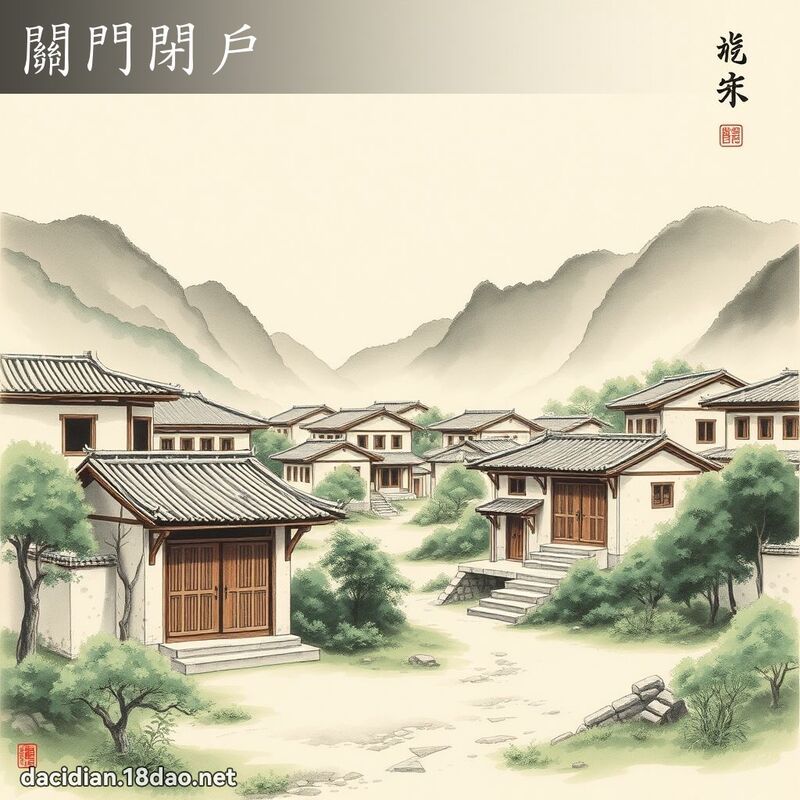 關門閉戶 配图