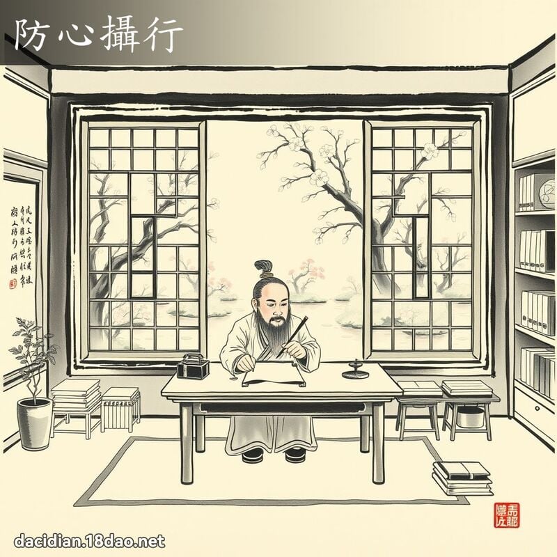 防心攝行 配图