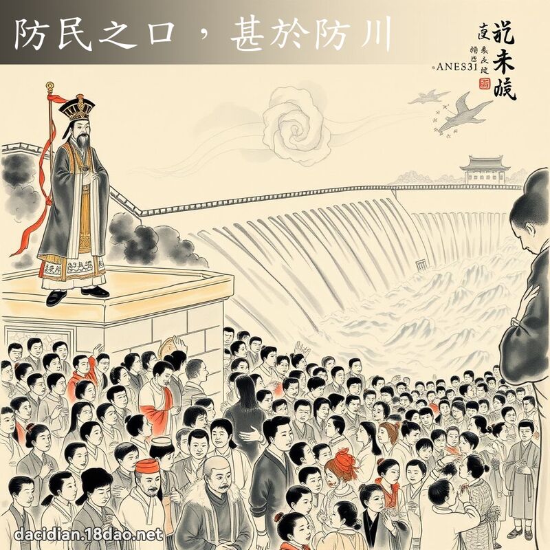 防民之口,甚於防川 配图