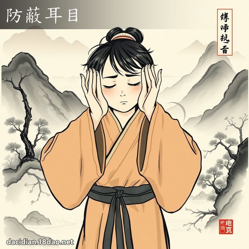 防蔽耳目 配图
