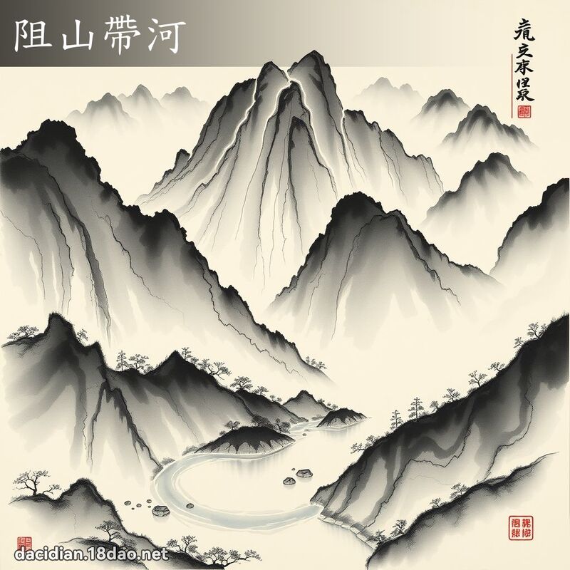 阻山帶河 配图