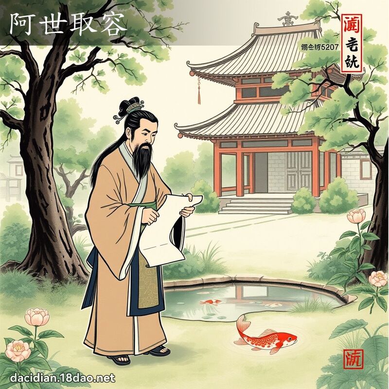 阿世取容 配图