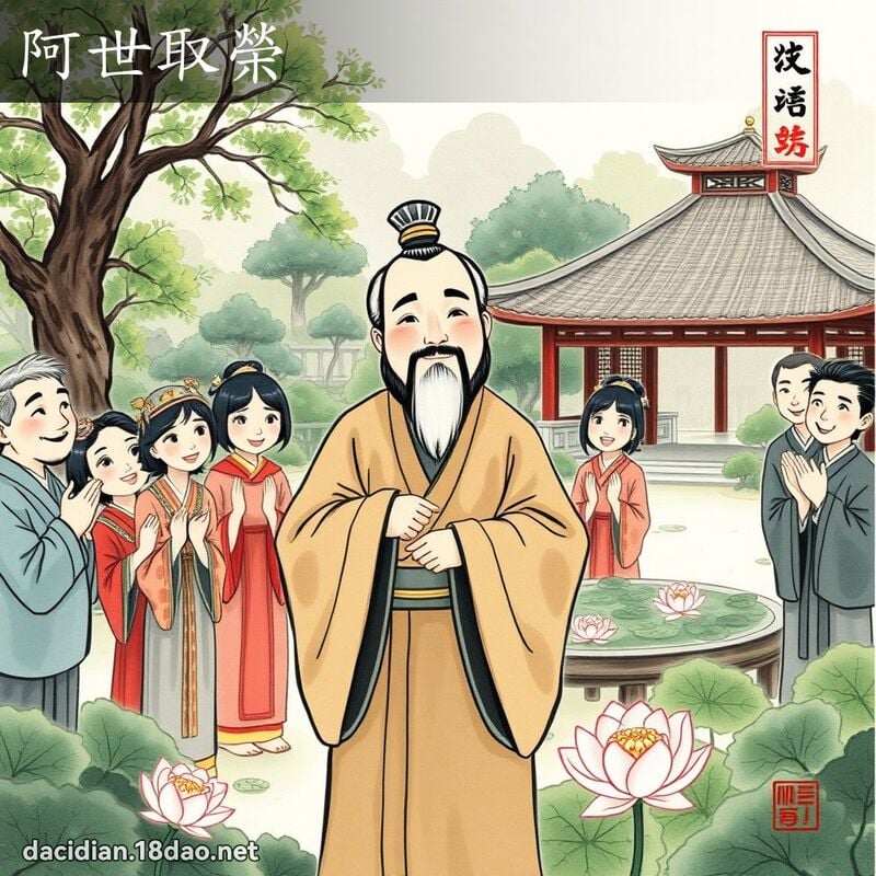 阿世取榮 配图