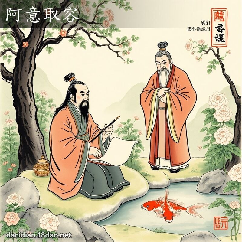 阿意取容 配图