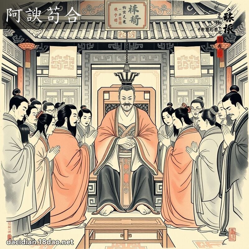 阿諛苟合 配图