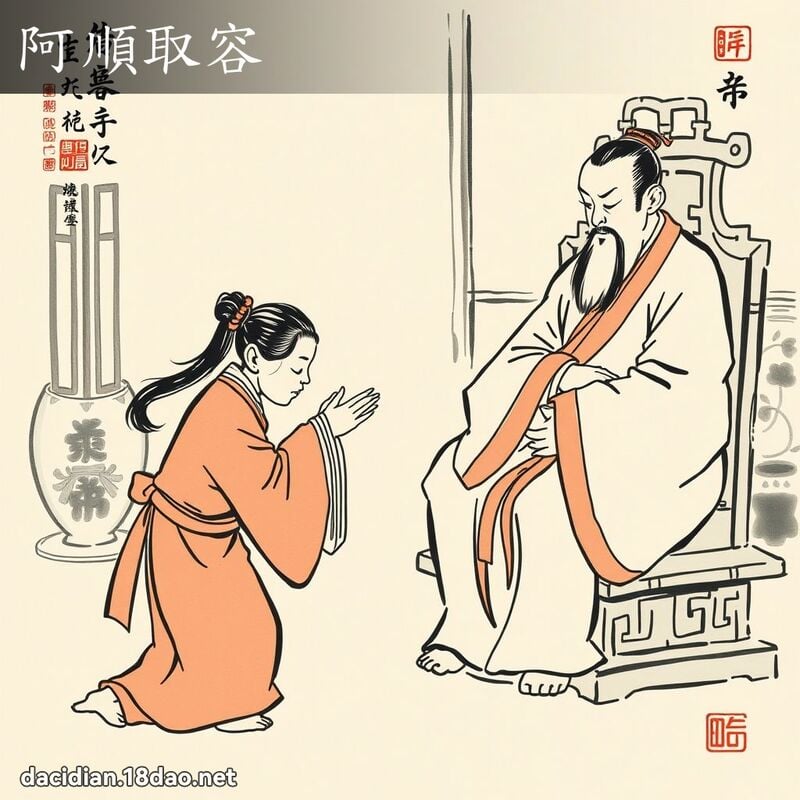 阿順取容 配图