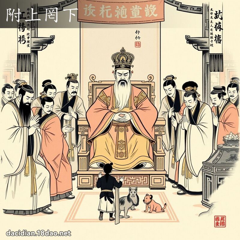 附上罔下 配图