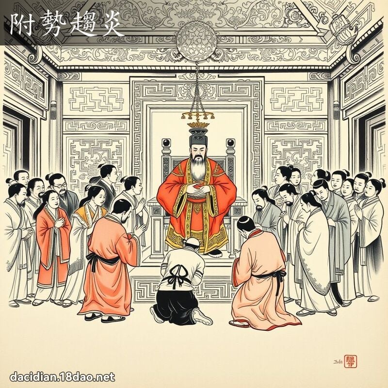 附勢趨炎 配图