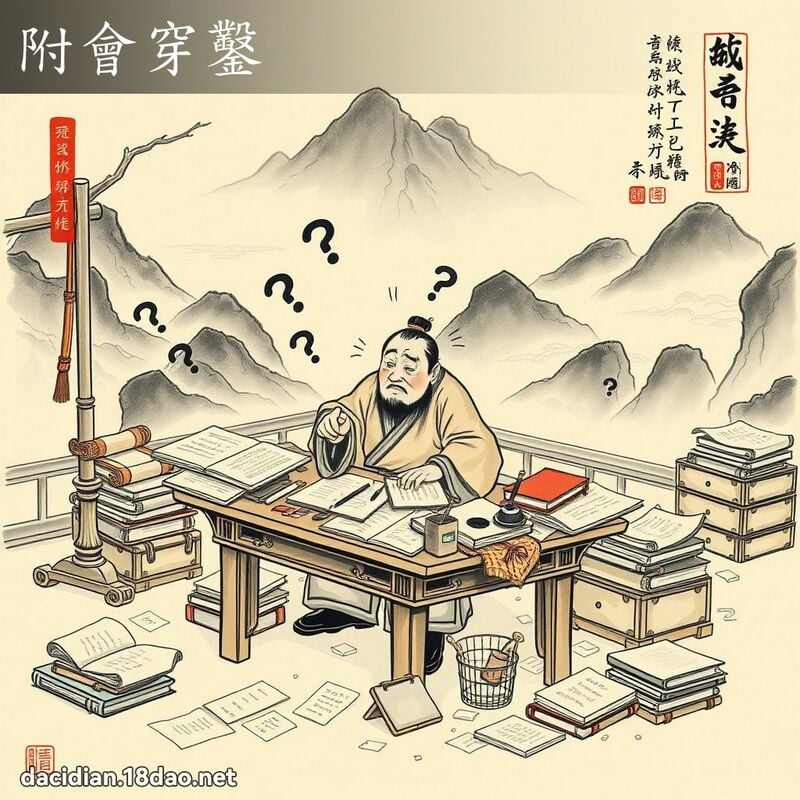 附會穿鑿 配图