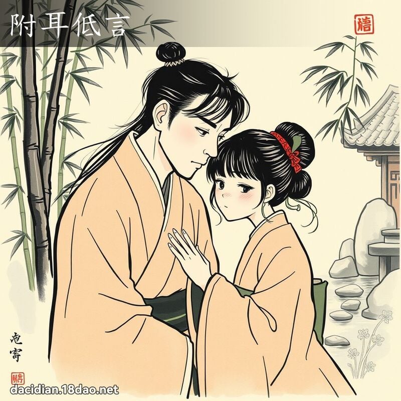 附耳低言 配图