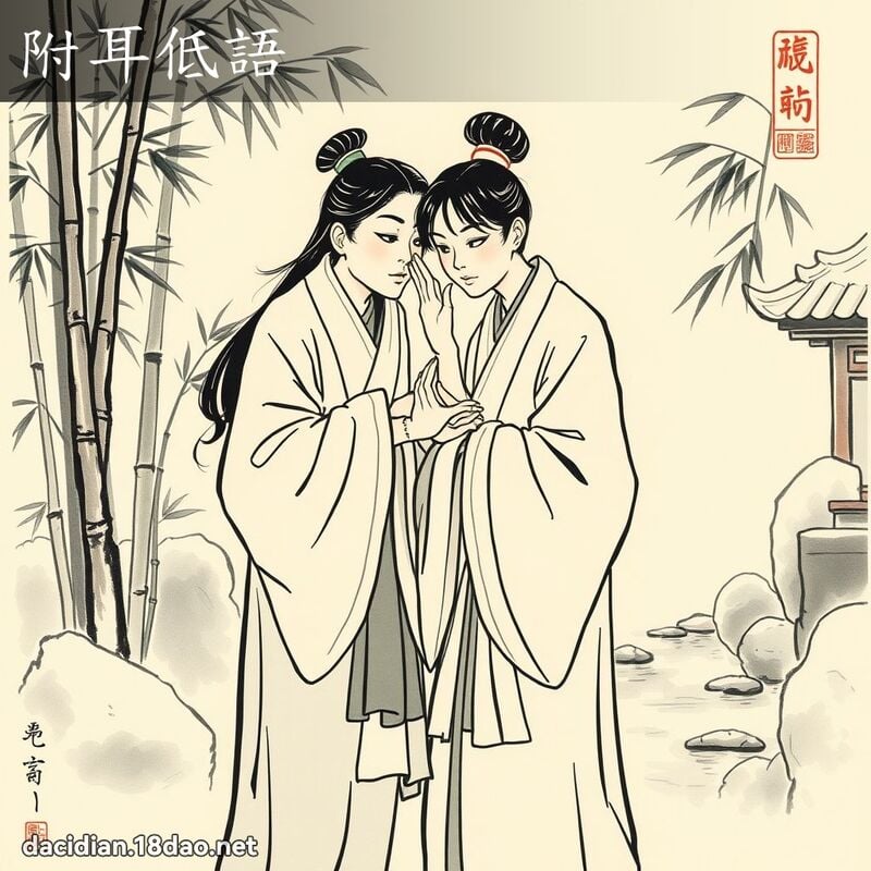 附耳低語 配图