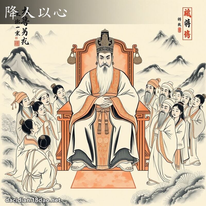 降人以心 配图