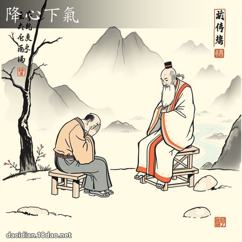 降心下氣 配图