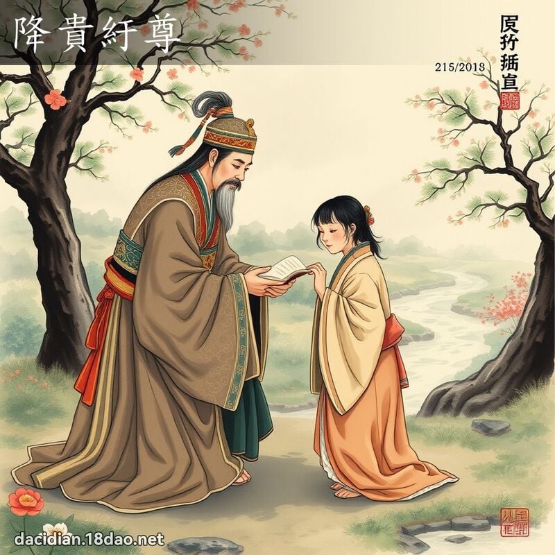降貴紆尊 配图