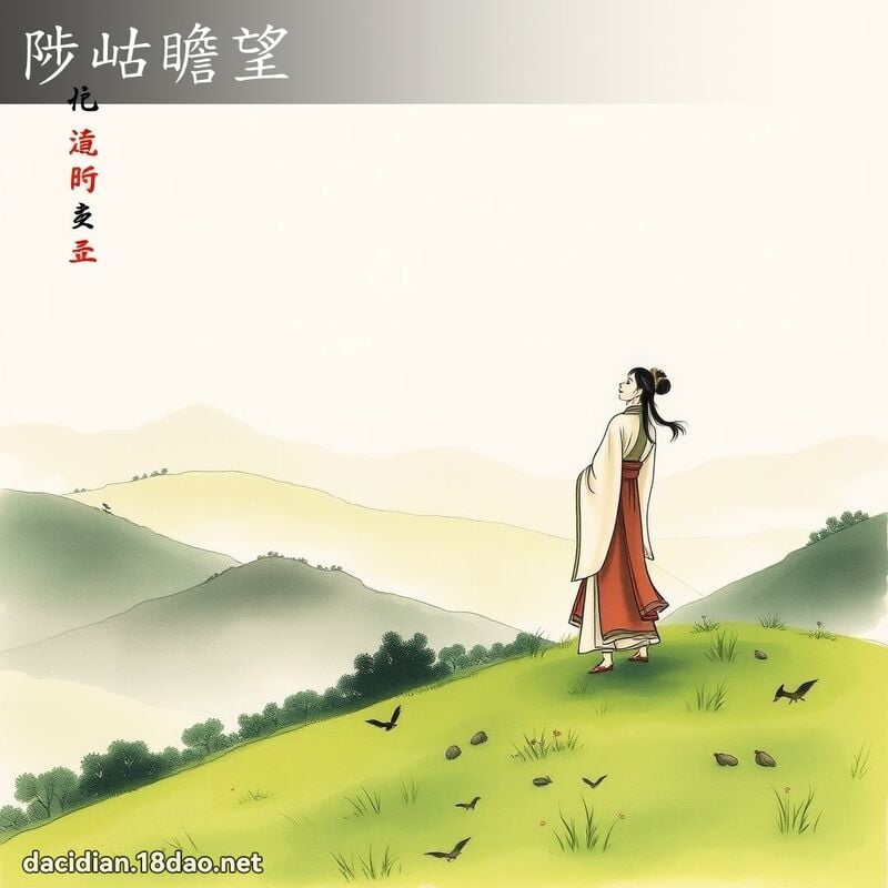 陟岵瞻望 配图
