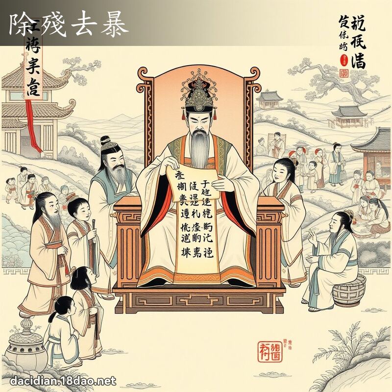除殘去暴 配图