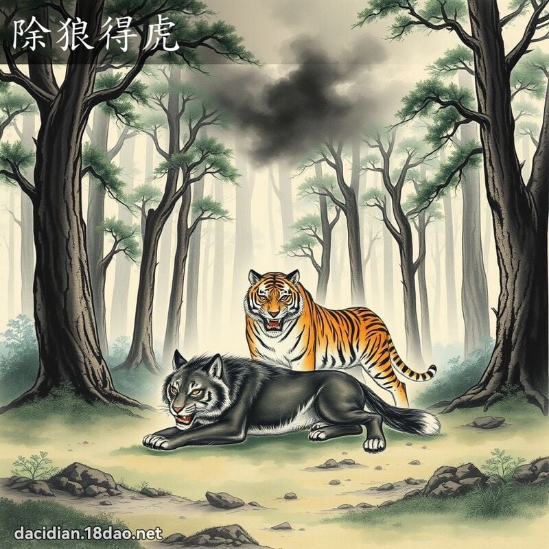 除狼得虎 配图