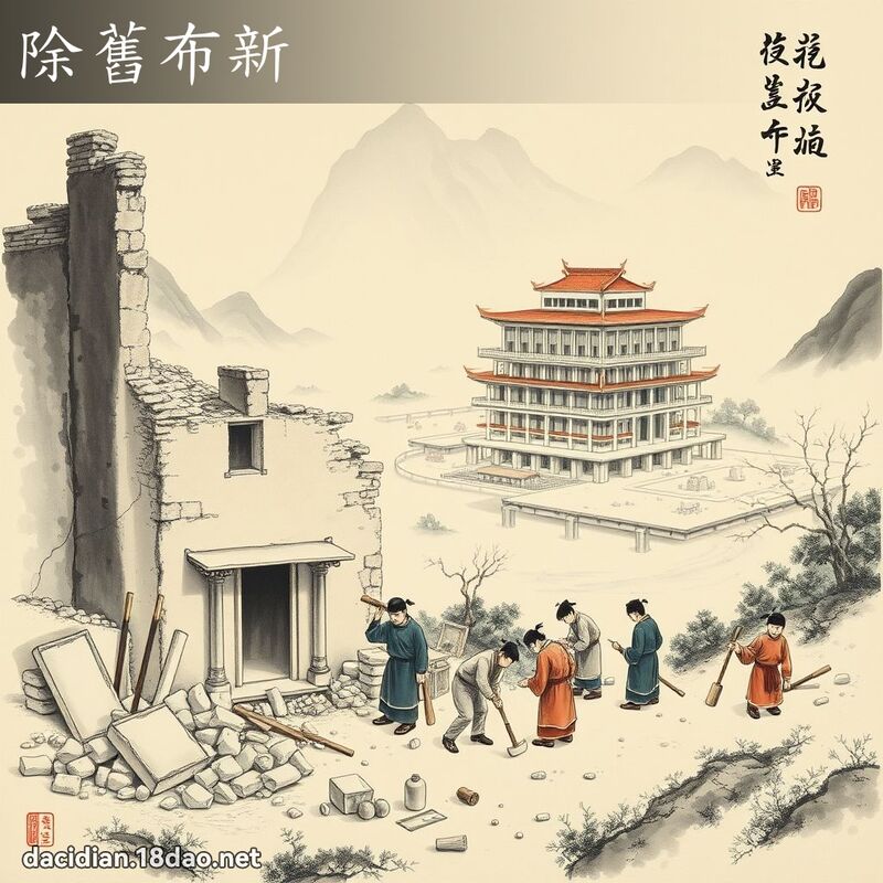 除舊布新 配图