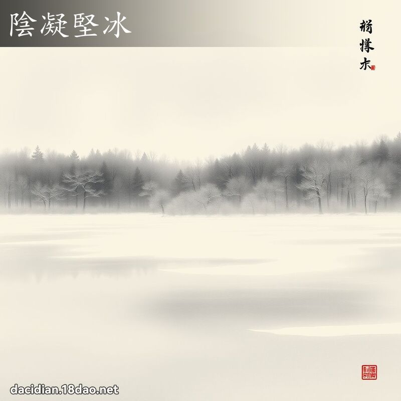 陰凝堅冰 配图