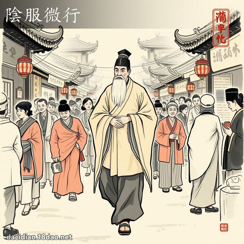 陰服微行 配图