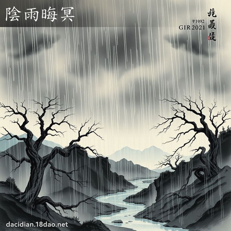 陰雨晦冥 配图