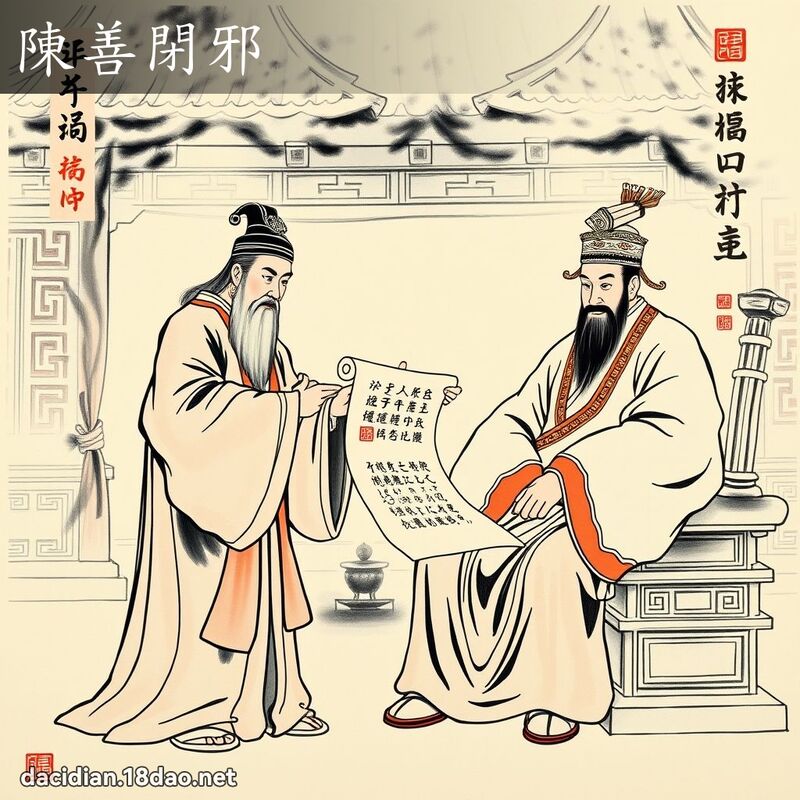 陳善閉邪 配图