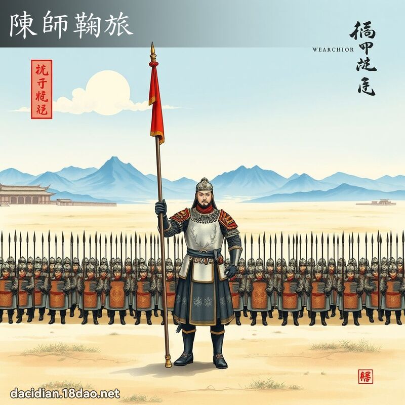 陳師鞠旅 配图