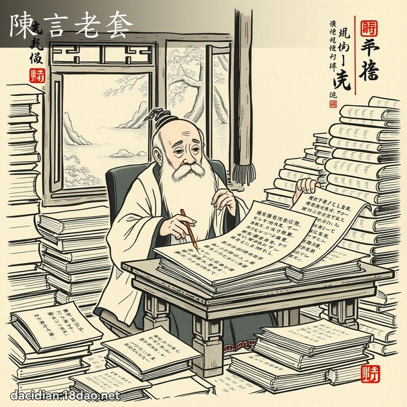陳言老套 配图