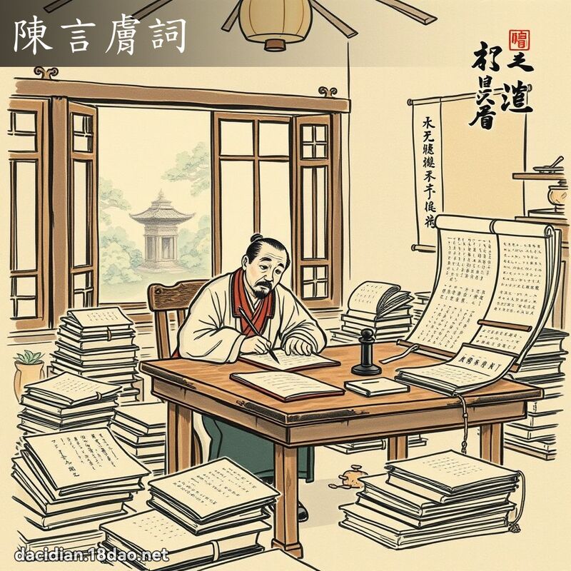 陳言膚詞 配图