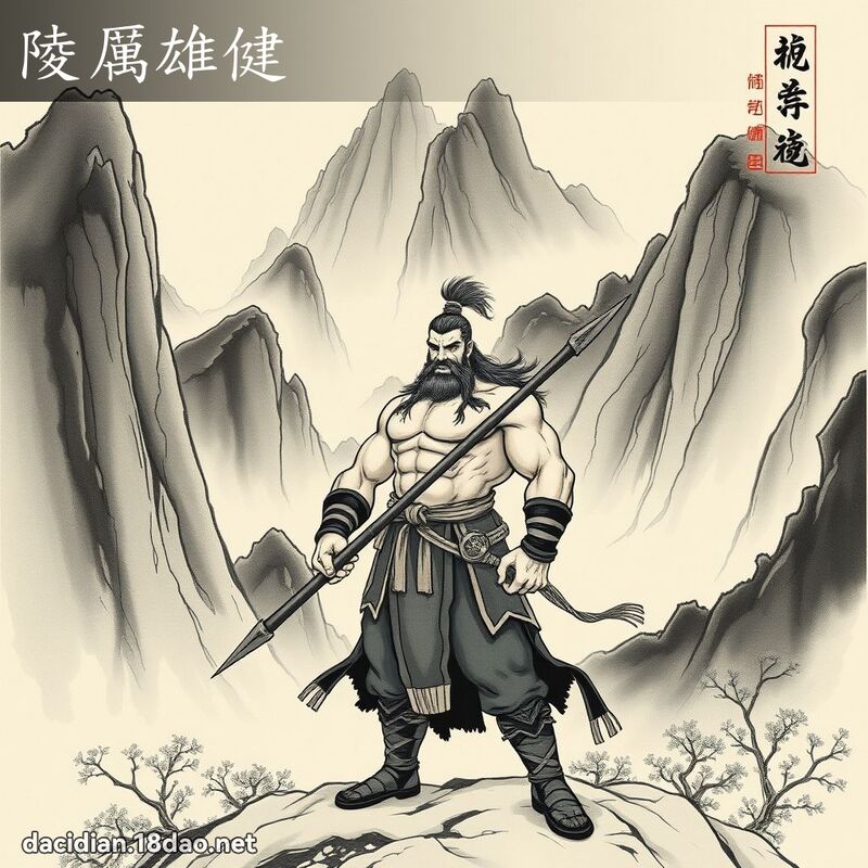 陵厲雄健 配图