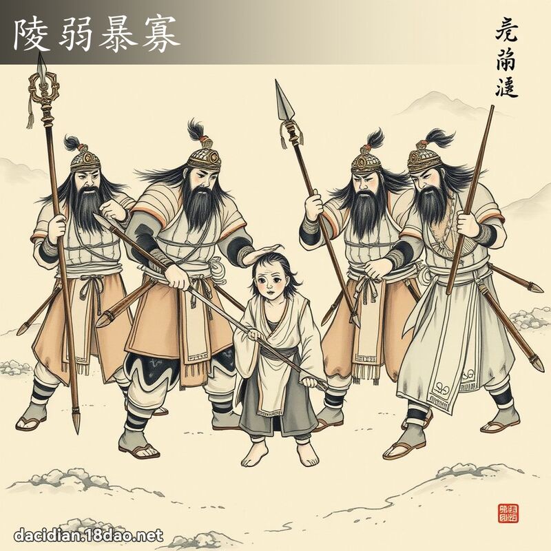 陵弱暴寡 配图