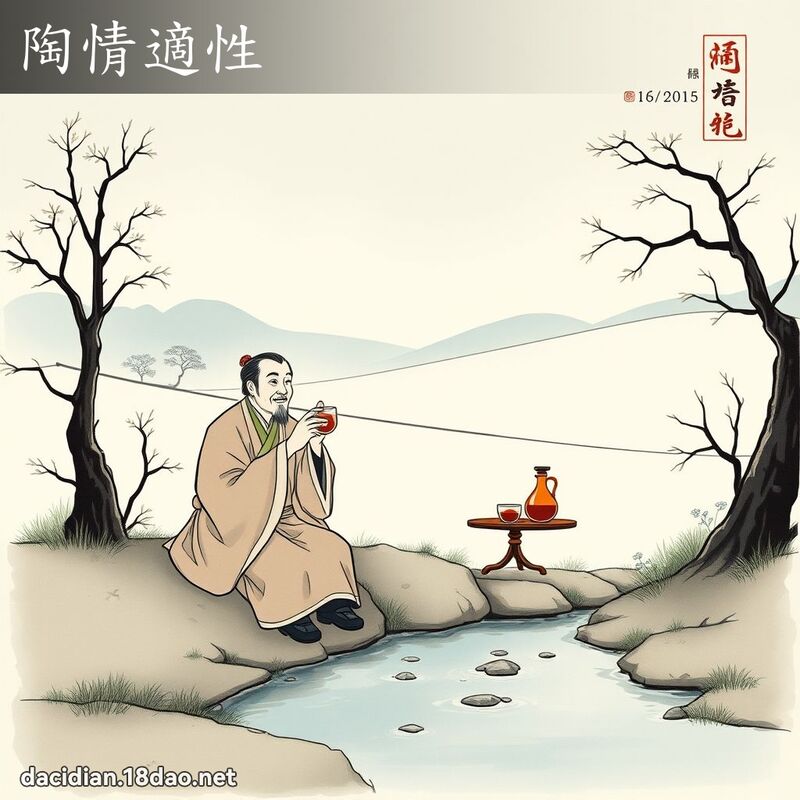 陶情適性 配图