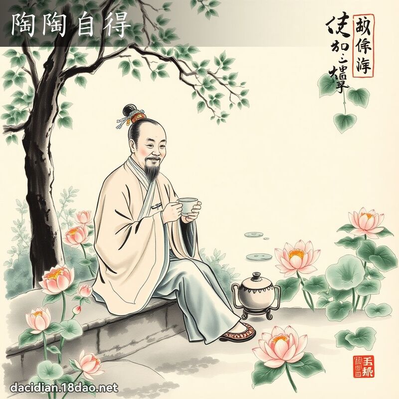 陶陶自得 配图