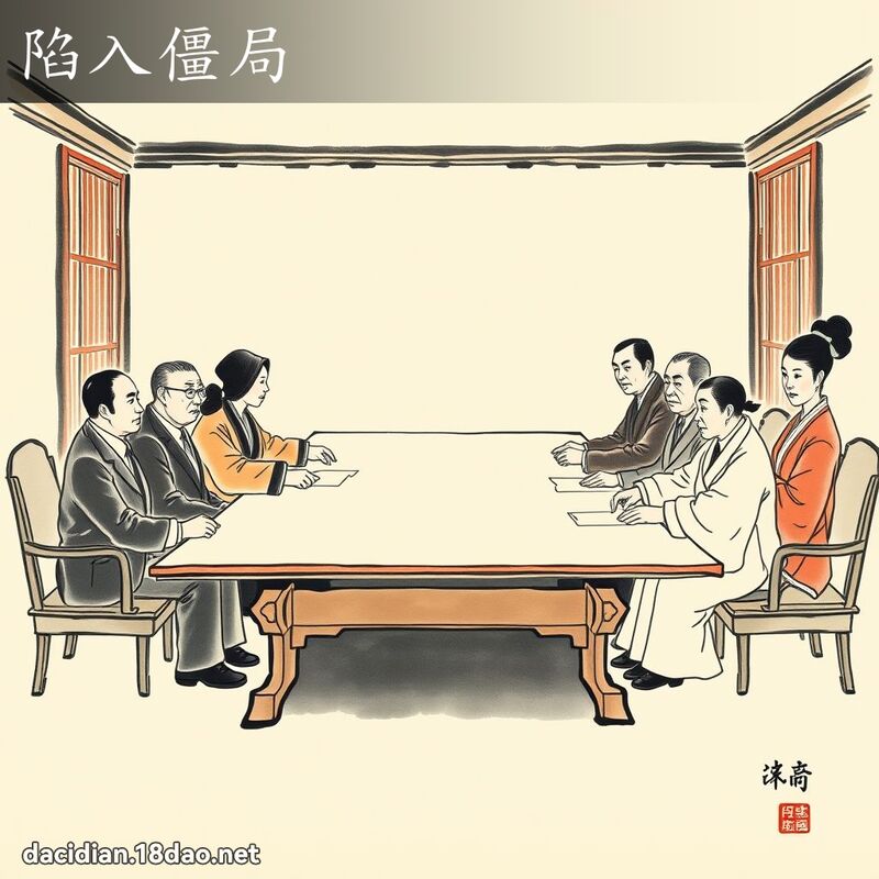 陷入僵局 配图