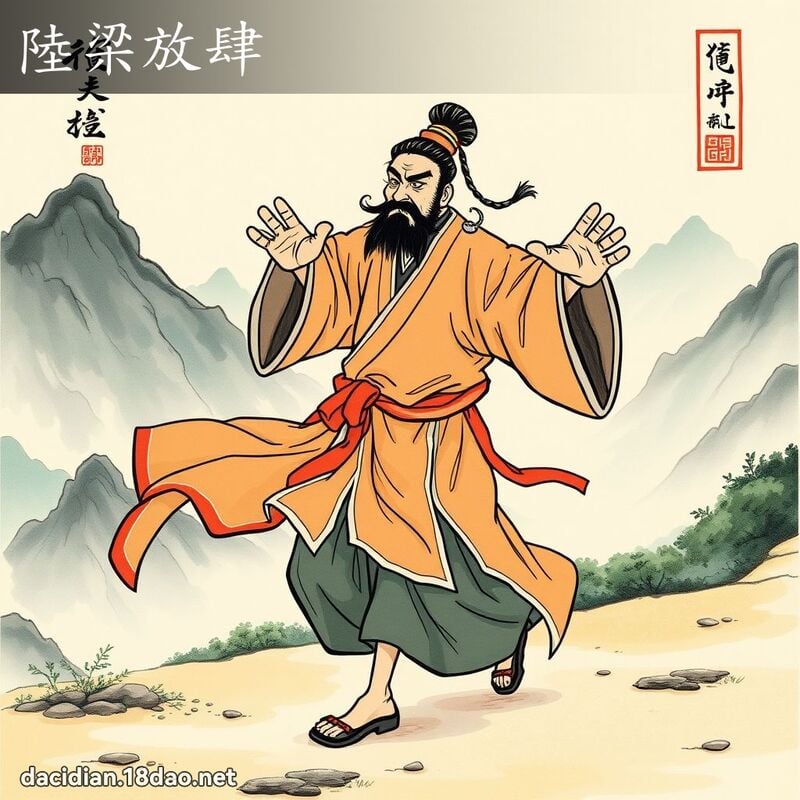 陸梁放肆 配图