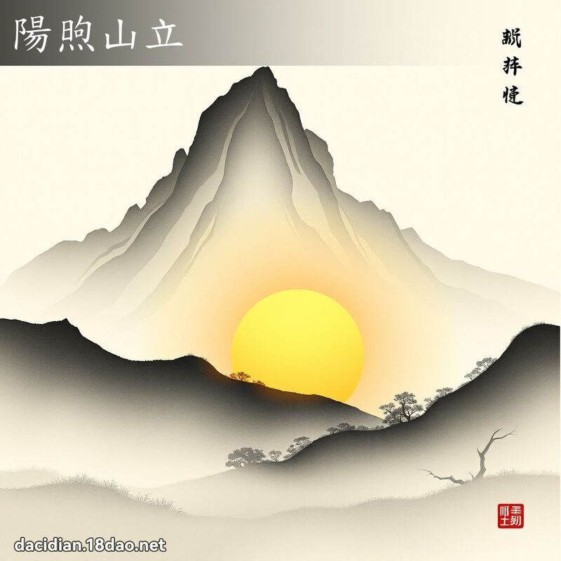 陽煦山立 配图