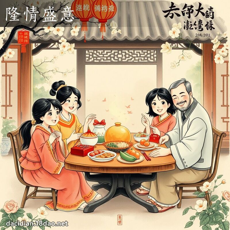 隆情盛意 配图