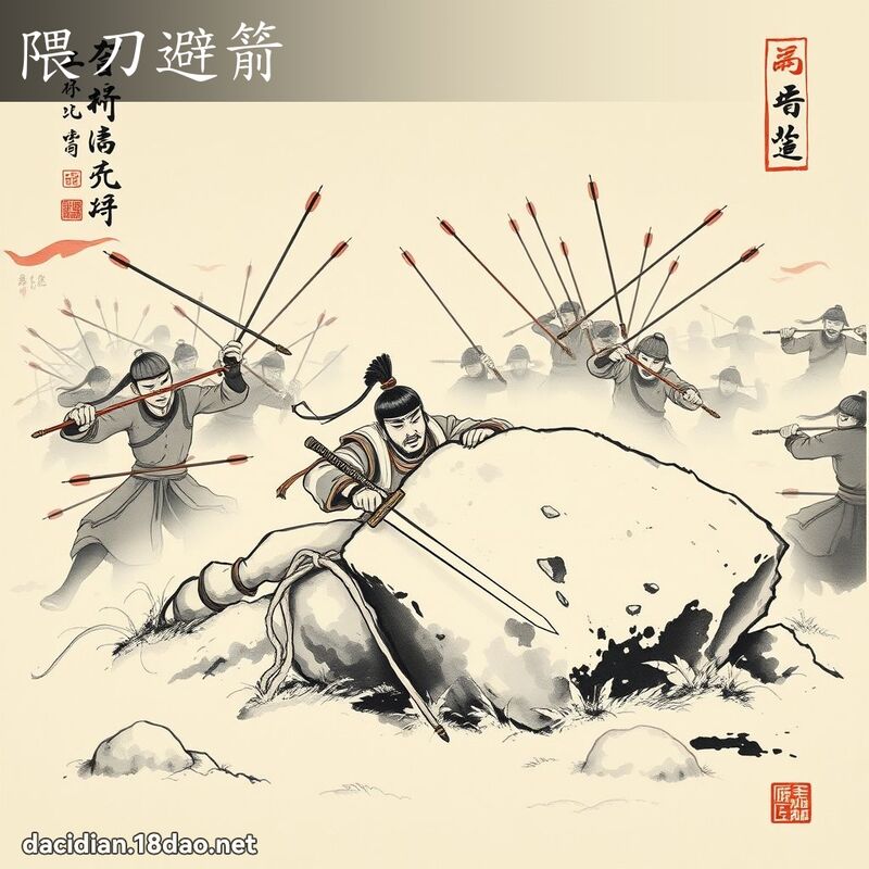 隈刀避箭 配图